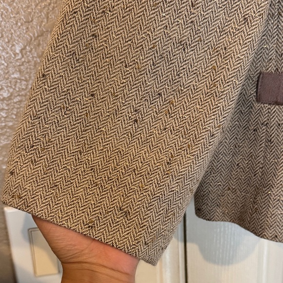 Jones New York Collection Tan Tweed Women's Blazer - Picture 3 of 7